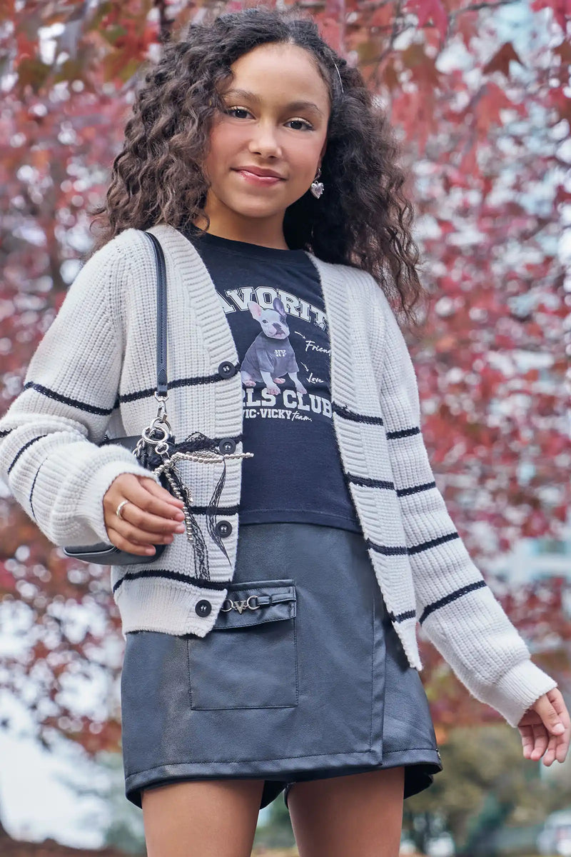Cardigan Tricot Stripe Classic