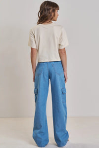 Calça Wide Pocket Denim 3