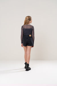 Shorts Saia Wrap Washed Black 2
