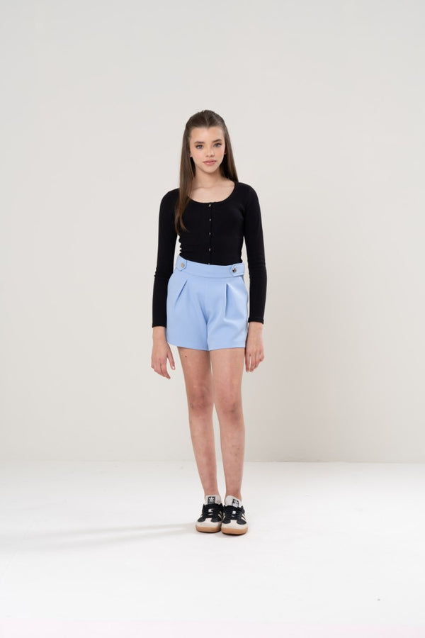 Blusa Rib Button
