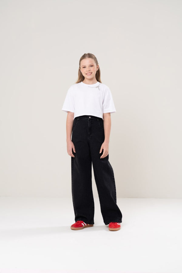 Calça Wide Denim