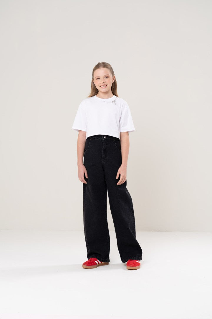 Calça Wide Denim