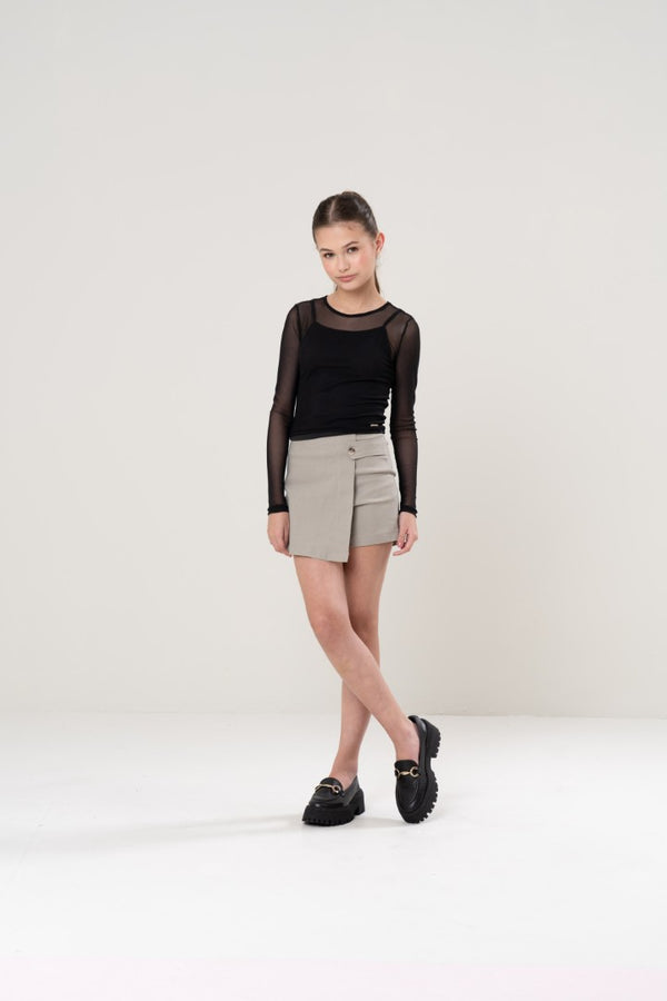 Blusa Tule Second Skin
